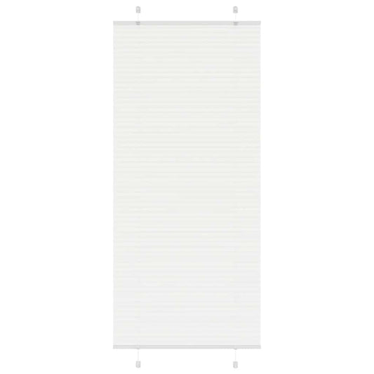 Plissee Weiß 90x200 cm Stoffbreite 89,4 cm Polyester