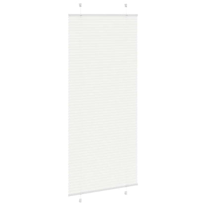 Plissee Weiß 95x200 cm Stoffbreite 94,4 cm Polyester