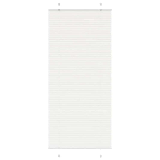Plissee Weiß 100x200 cm Stoffbreite 99,4 cm Polyester