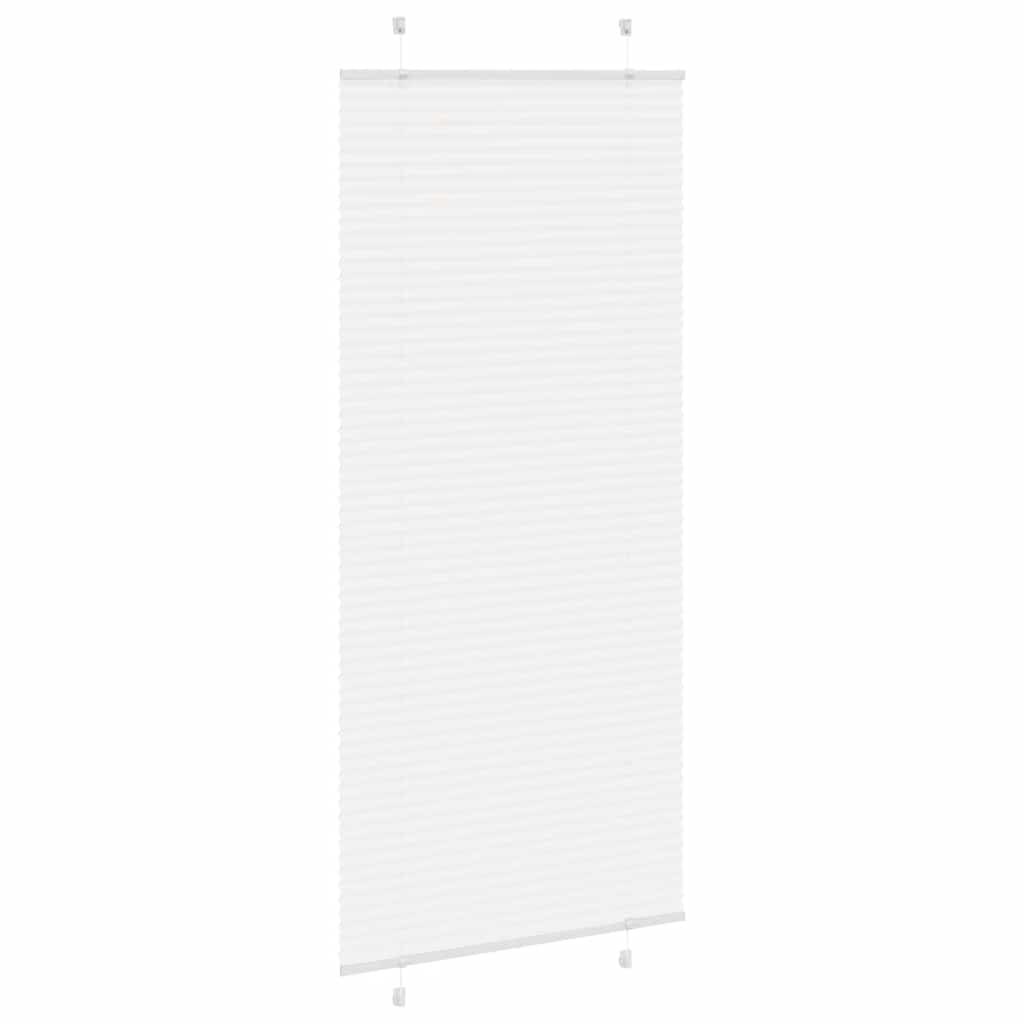 Plissee Weiß 100x200 cm Stoffbreite 99,4 cm Polyester