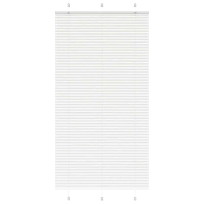Plissee Weiß 105x200 cm Stoffbreite 104,4 cm Polyester