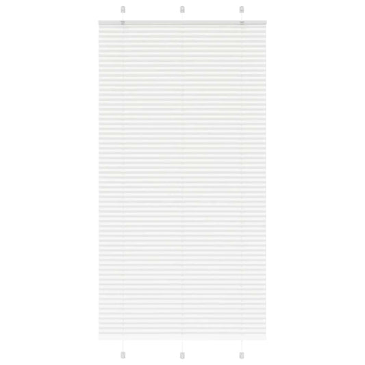 Plissee Weiß 105x200 cm Stoffbreite 104,4 cm Polyester