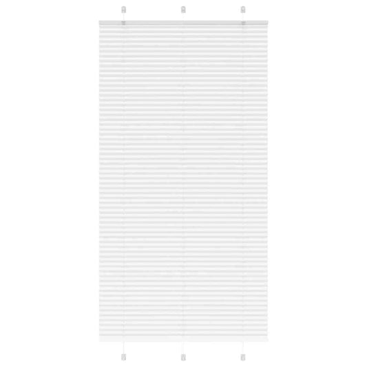 Plissee Weiß 110x200 cm Stoffbreite 109,4 cm Polyester