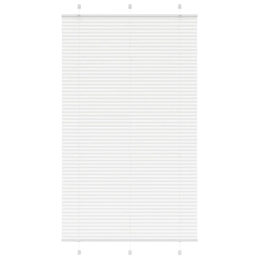 Plissee Weiß 115x200 cm Stoffbreite 114,4 cm Polyester