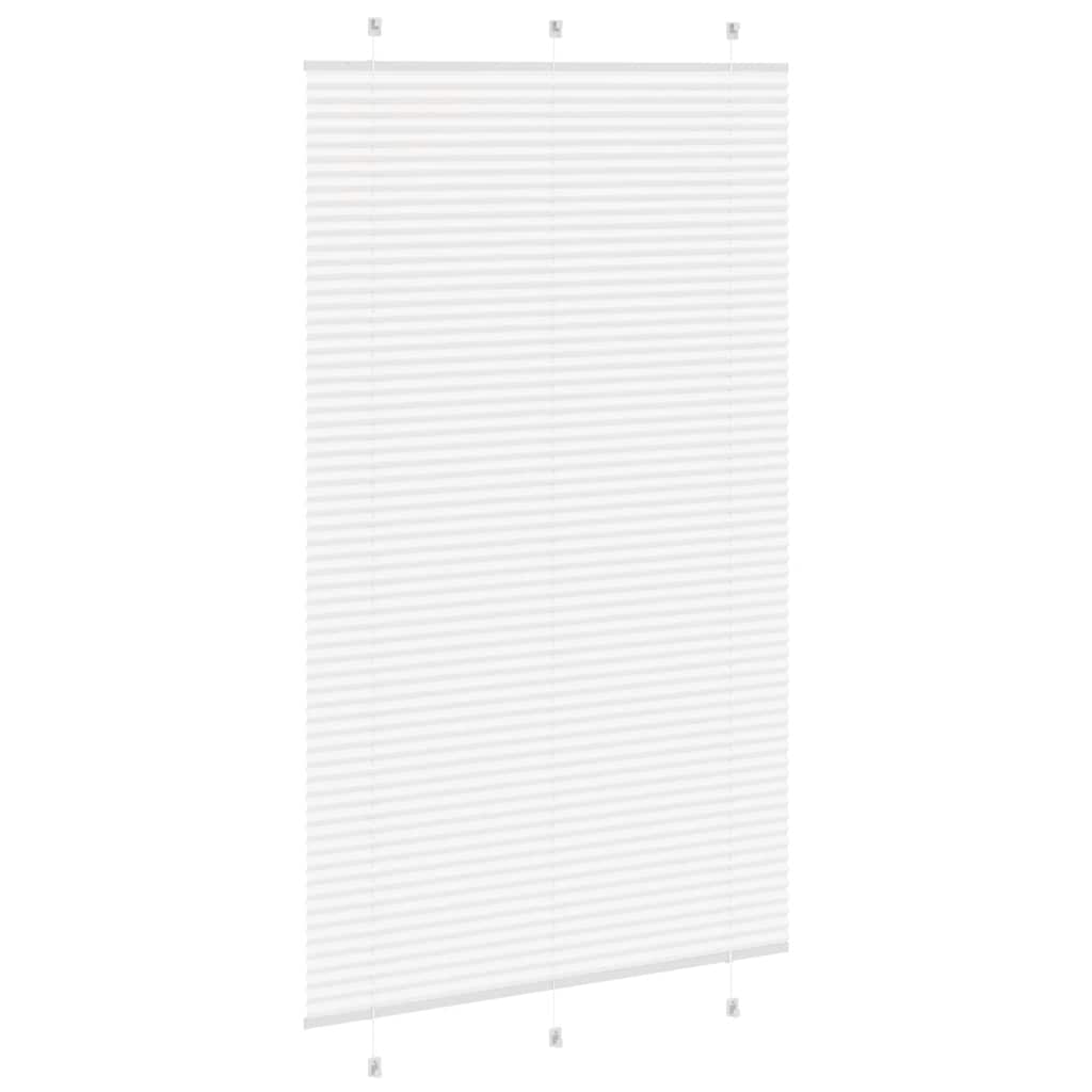 Plissee Weiß 115x200 cm Stoffbreite 114,4 cm Polyester