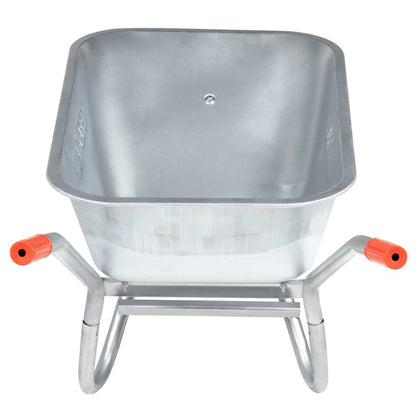 Schubkarre 90 L 150 kg Verzinkter Stahl und Kunststoff