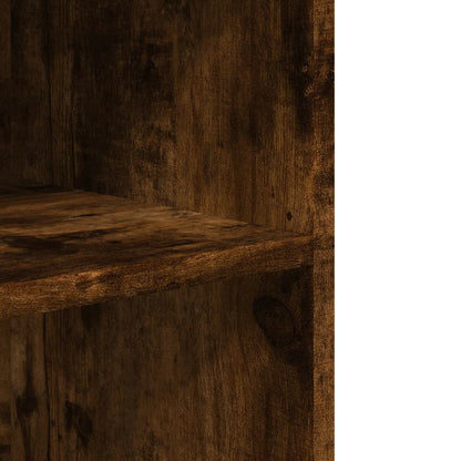 Beistelltisch mit Rollen Räuchereiche 55x60x78 cm Holzwerkstoff