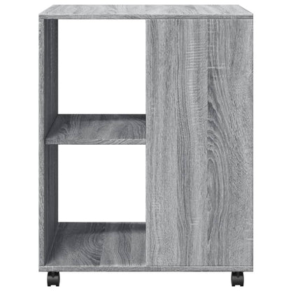 Sidebord med hjul Grå Sonoma 55x60x78 cm træmateriale