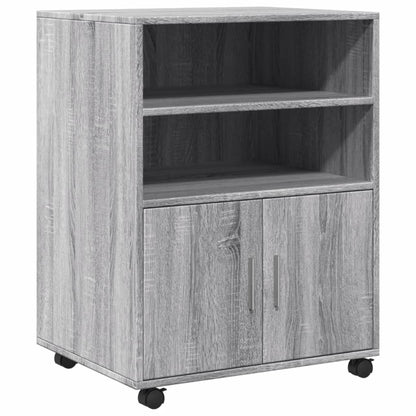 Rulleskab Grå Sonoma 60x48x81 cm Træmateriale