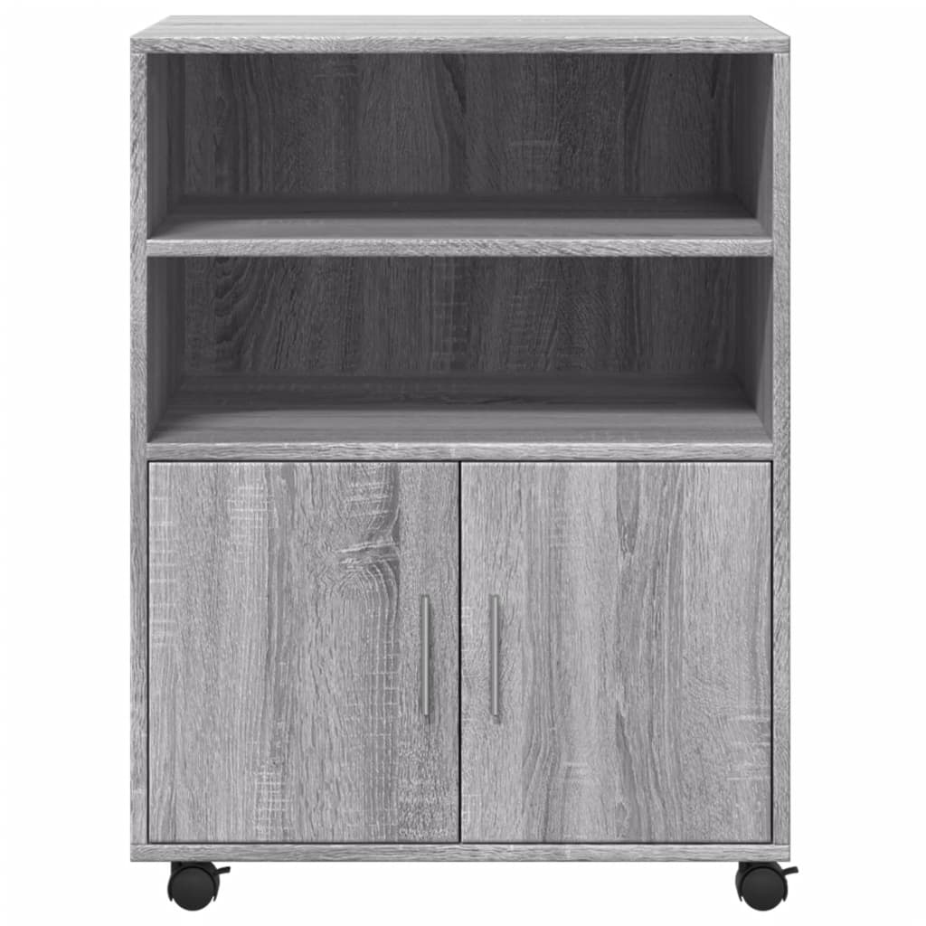 Rulleskab Grå Sonoma 60x48x81 cm Træmateriale