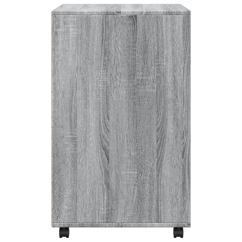 Rulleskab Grå Sonoma 60x48x81 cm Træmateriale