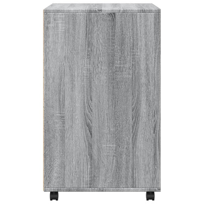 Rulleskab Grå Sonoma 60x48x81 cm Træmateriale
