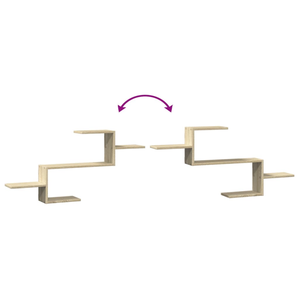 Wandregal Sonoma-Eiche 104x15x49 cm Holzwerkstoff