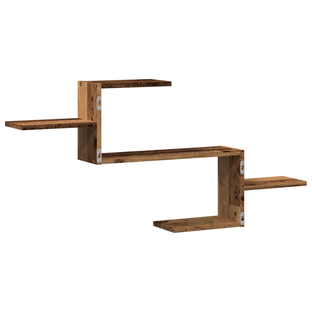 Wandregal Altholz-Optik 104x15x49 cm Holzwerkstoff
