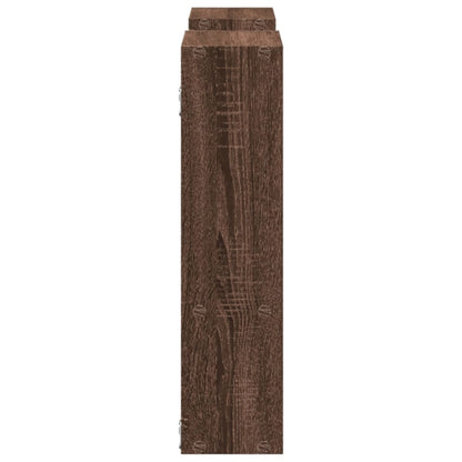 Wandregal Braun Eichen-Optik 99x15x60 cm Holzwerkstoff