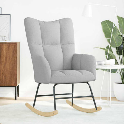 Schaukelstuhl Wolkengrauer Stoff