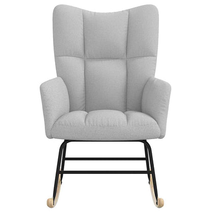 Schaukelstuhl Wolkengrauer Stoff