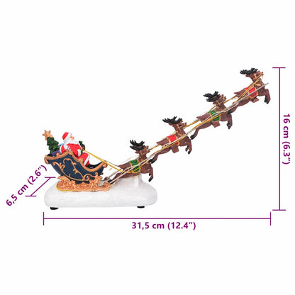 Weihnachtlicher Tisch Mehrfarbig 31,5 x 6,5 x 16 cm Harz