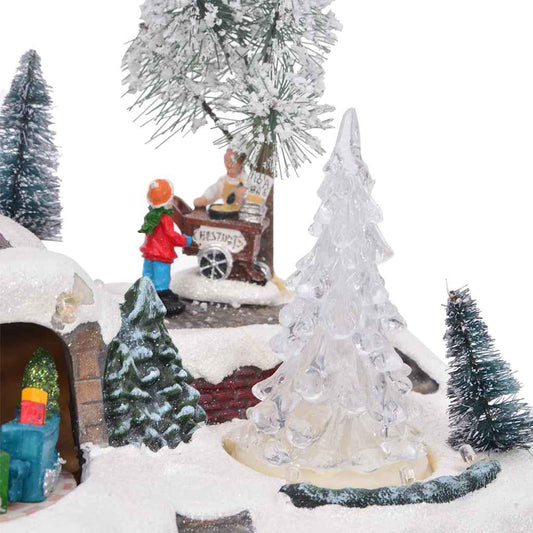 Weihnachtlicher Tisch Mehrfarbig 23,5 x 16 x 18,5 cm Harz