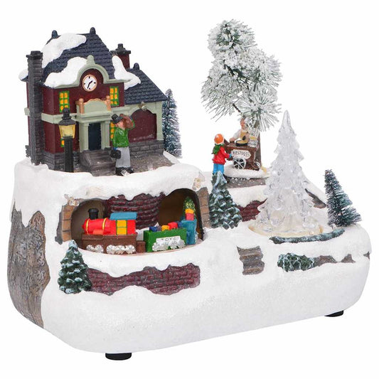 Weihnachtlicher Tisch Mehrfarbig 23,5 x 16 x 18,5 cm Harz
