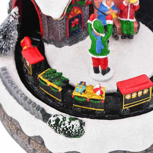 Weihnachtlicher Tischdekoration Mehrfarbig 16 x 16 x 19 cm Harz