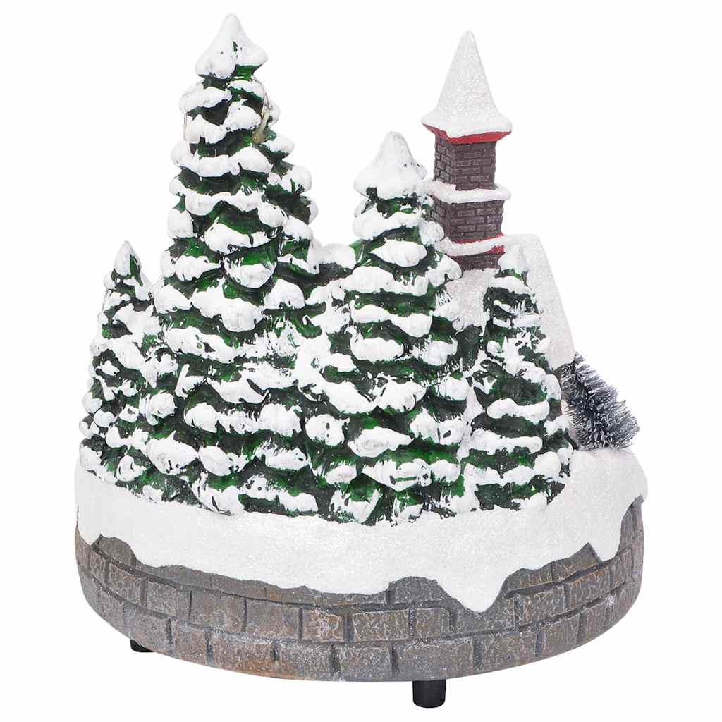 Weihnachtlicher Tisch Mehrfarbig 16 x 16 x 19 cm Harz