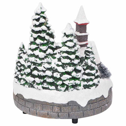 Weihnachtlicher Tisch Mehrfarbig 16 x 16 x 19 cm Harz