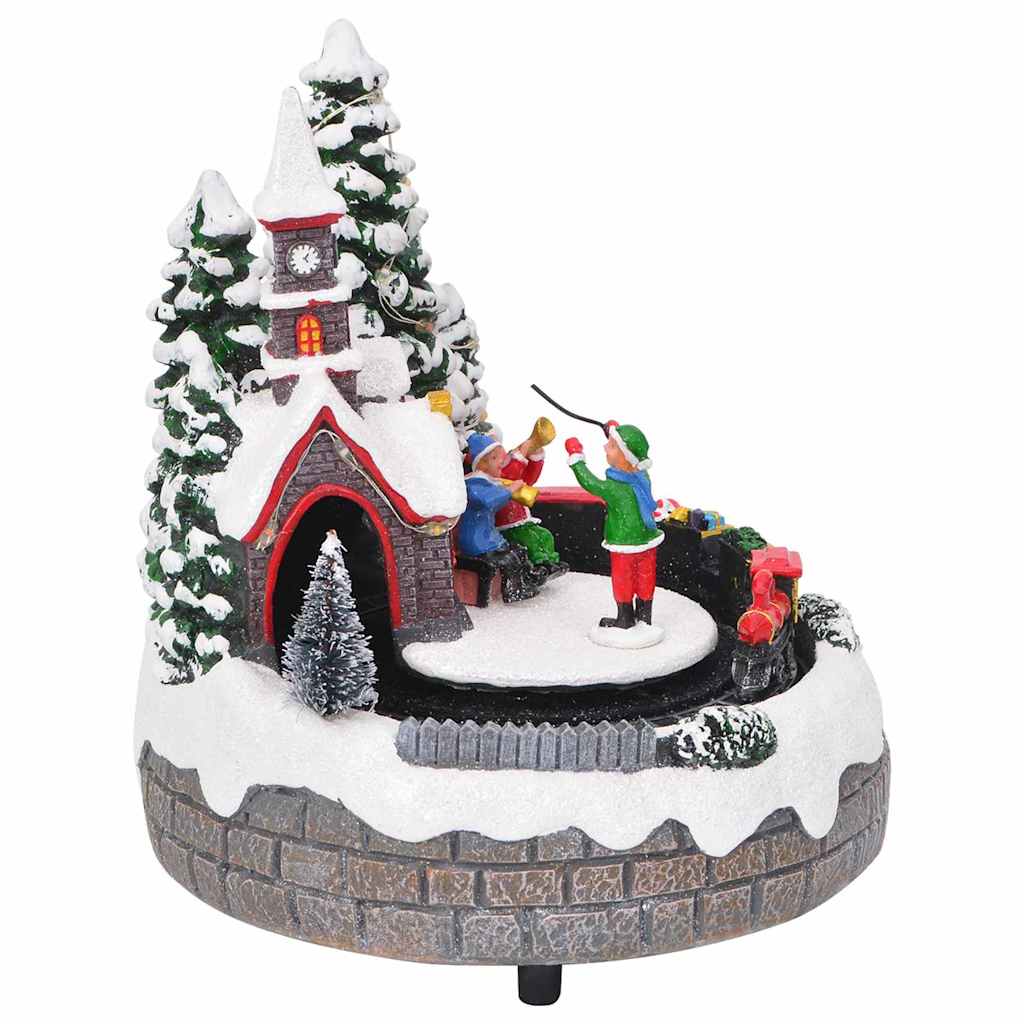 Weihnachtlicher Tisch Mehrfarbig 16 x 16 x 19 cm Harz