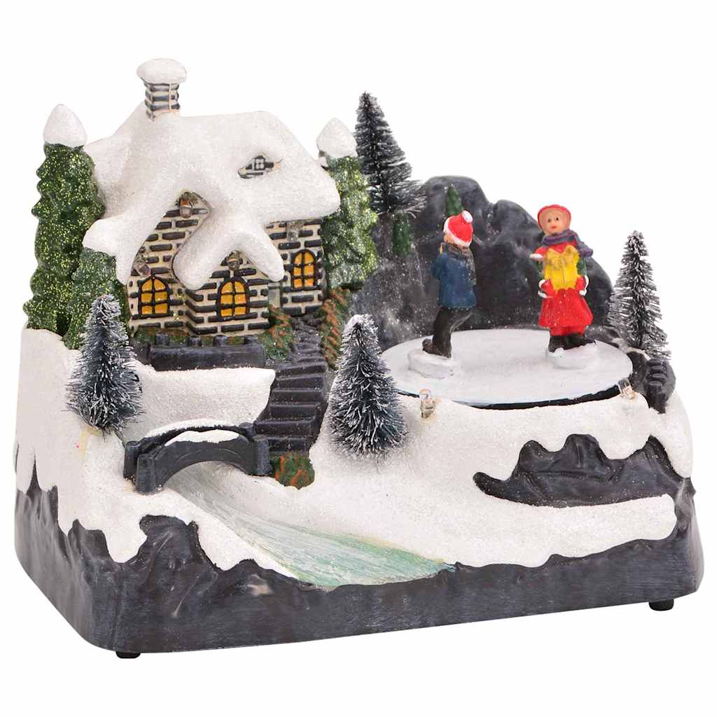 Weihnachtlicher Tisch Mehrfarbig 16 x 11,5 x 13 cm Kunststoff