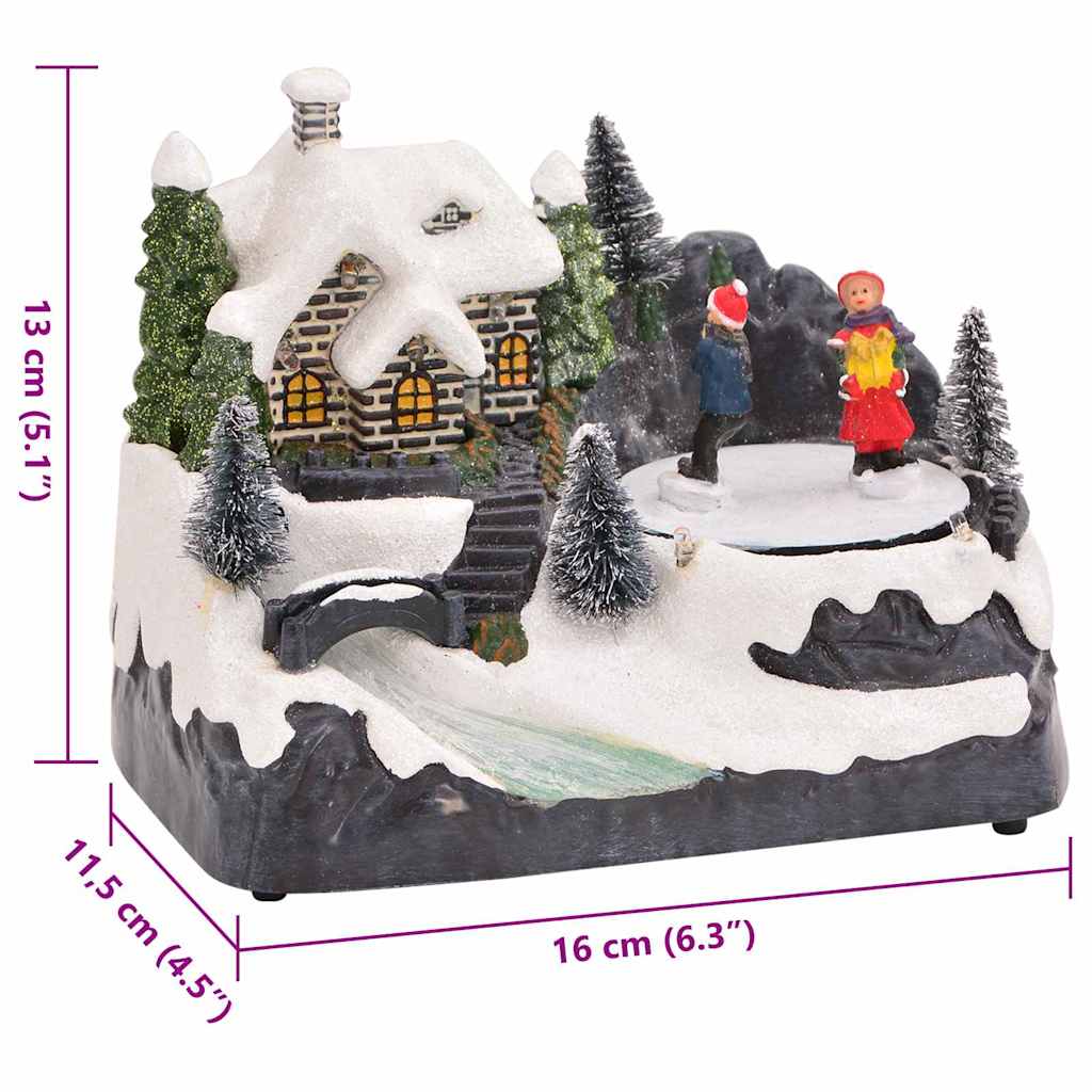 Weihnachtlicher Tisch Mehrfarbig 16 x 11,5 x 13 cm Kunststoff