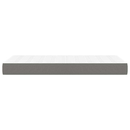 Taschenfederkernmatratze für Kinder Dunkelgrau 80x160 cm Stoff