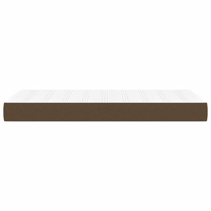 Taschenfederkernmatratze für Kinder Braun 80x160 cm Stoff