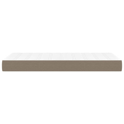 Taschenfederkernmatratze für Kinder Taupe 80x160 cm Stoff
