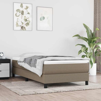 Taschenfederkernmatratze für Kinder Taupe 80x160 cm Stoff