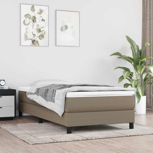 Taschenfederkernmatratze für Kinder Taupe 80x160 cm Stoff