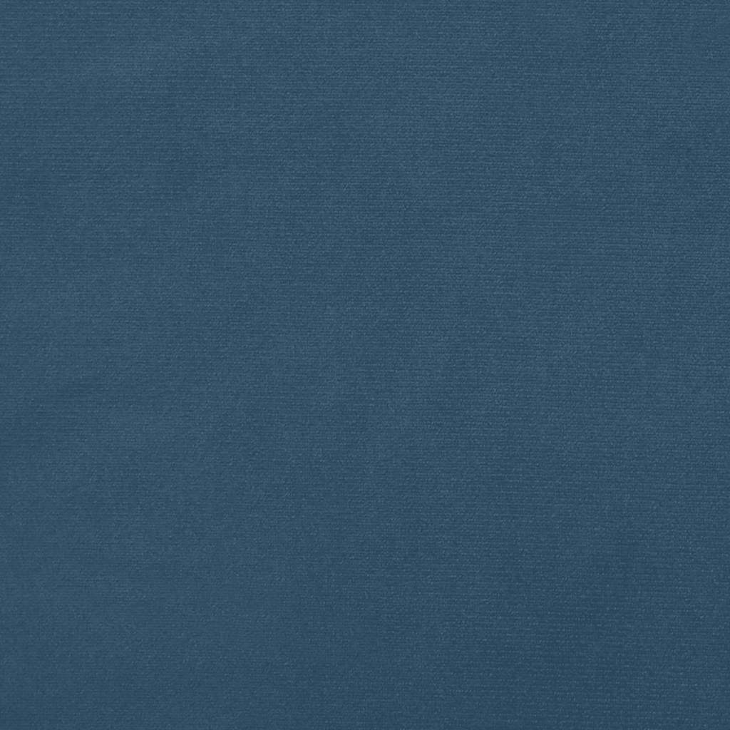 Taschenfederkernmatratze Dunkelblau 80x210x20 cm Samt