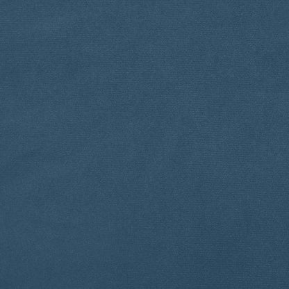 Taschenfederkernmatratze Dunkelblau 80x210x20 cm Samt