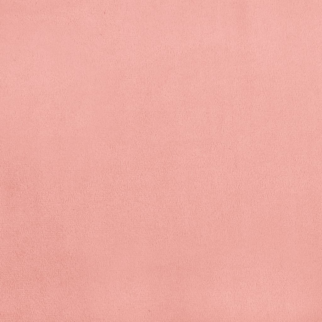 Taschenfederkernmatratze Rosa 90x210x20 cm Samt