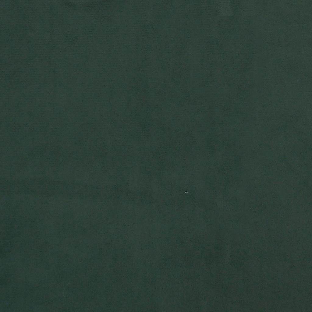 Taschenfederkernmatratze Dunkelgrün 100x210x20 cm Samt