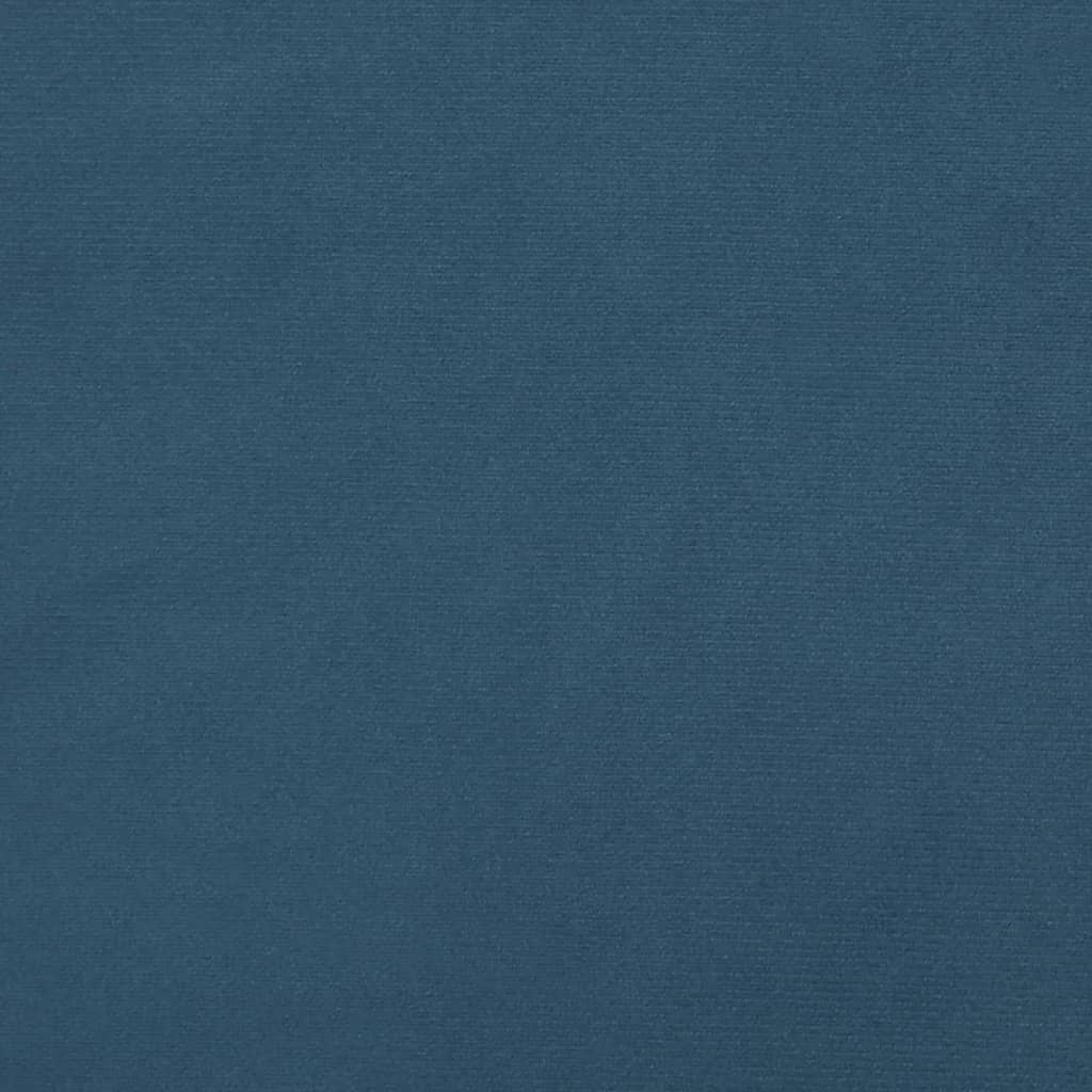 Taschenfederkernmatratze Dunkelblau 120x210x20 cm Samt