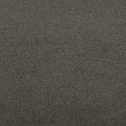Taschenfederkernmatratze Dunkelgrau 100x220x20 cm Samt