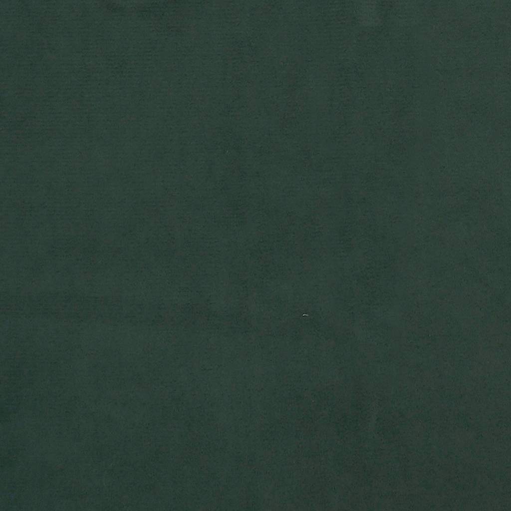 Taschenfederkernmatratze Dunkelgrün 120x220x20 cm Samt