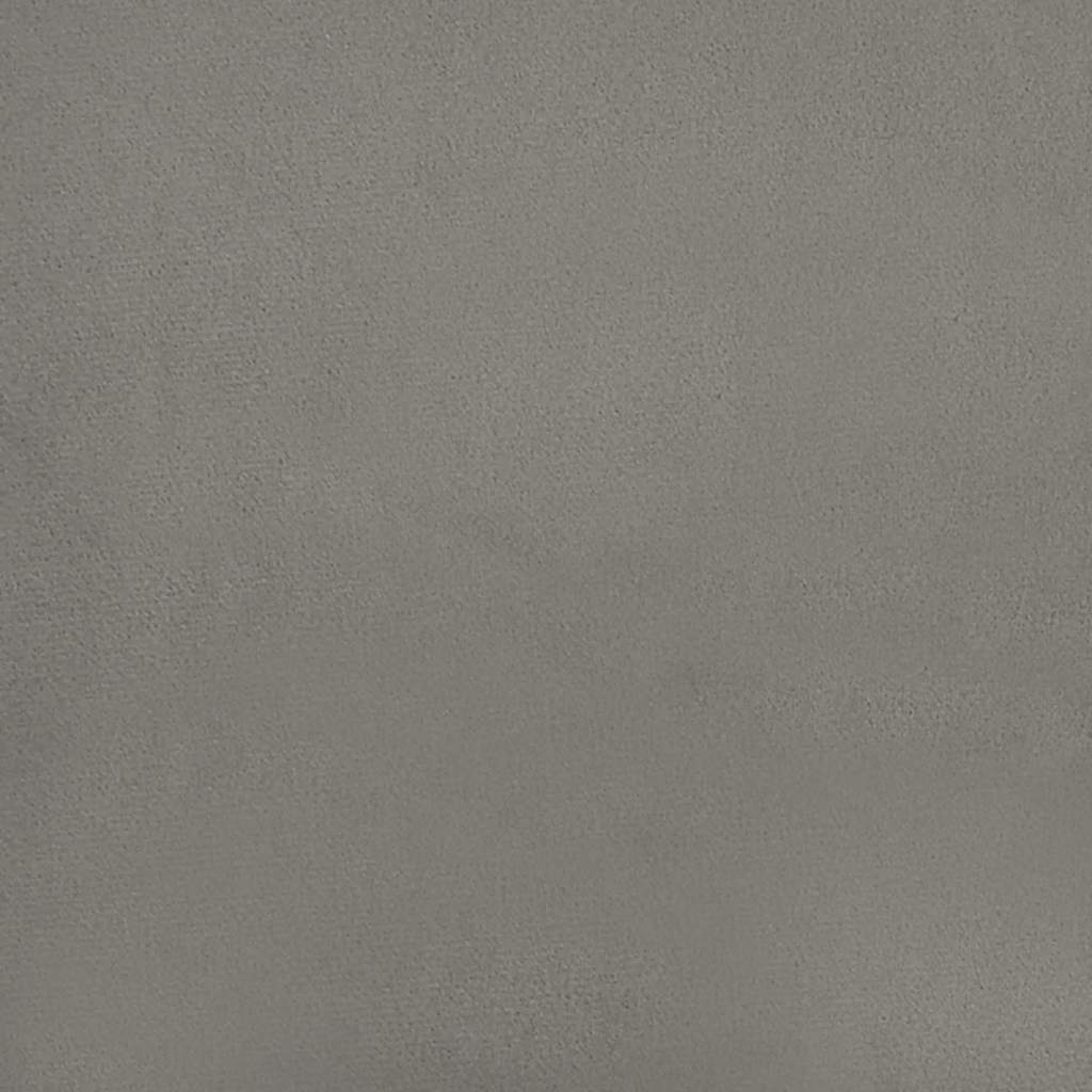 Taschenfederkernmatratze Hellgrau 140x220x20 cm Samt