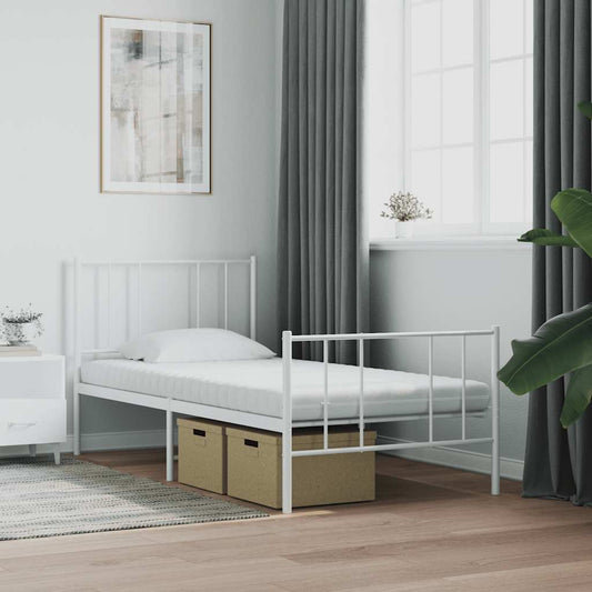 Schaumstoffmatratze Weiß 100x210 cm 7-Zonen Härtegrad 20 ILD