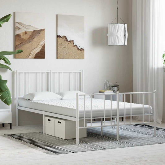 Schaumstoffmatratze Weiß 120x220 cm 7-Zonen Härtegrad 20 ILD