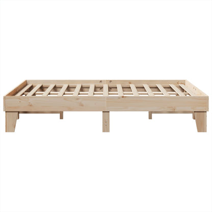 Massivholzbett ohne Matratze 150x200 cm Kiefernholz