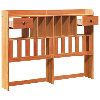 Kopfteil mit Stauraum Wachsbraun 160 cm Massivholz Kiefer