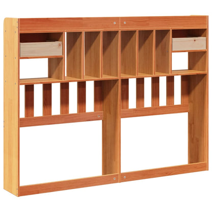 Kopfteil mit Stauraum Wachsbraun 160 cm Massivholz Kiefer