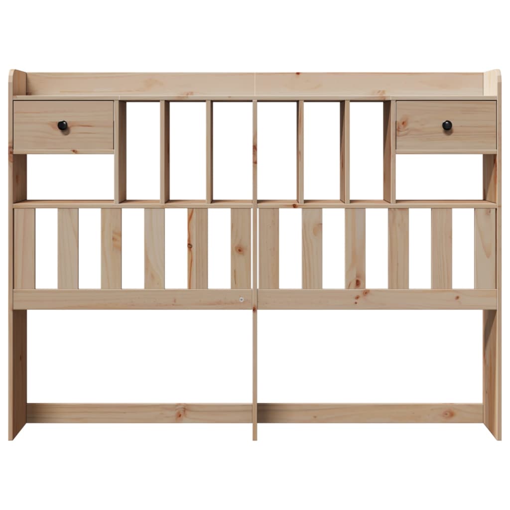 Kopfteil mit Stauraum 150 cm Massivholz Kiefer