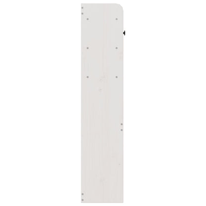 Kopfteil mit Stauraum Weiß 150 cm Massivholz Kiefer
